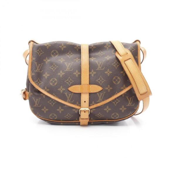 LOUIS VUITTON Brown Monogram Leather Shoulder Bag - Picture 1 of 10